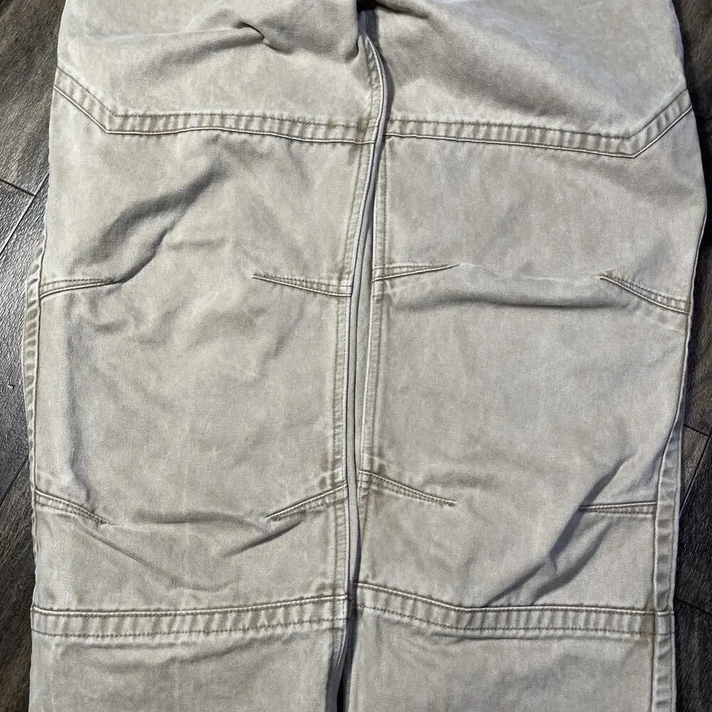 Orvis Double Knee Field Pants Mens 32x29 Beige Articulated Safari Gorpcore EUC
